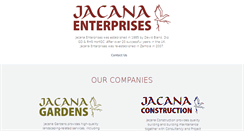 Desktop Screenshot of jacanaenterprises.com